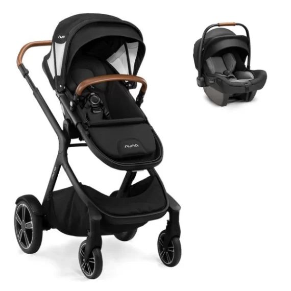 Poussette Nuna Demi Grow + Coque Auto Pipa Next – Caviar