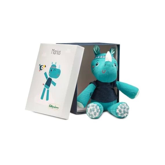 Peluche câline Marius le rhinocéros (29 cm)