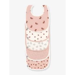 Lot de 5 bavoirs bébé LÄSSIG en coton biologique lot de 5 little forest lapin