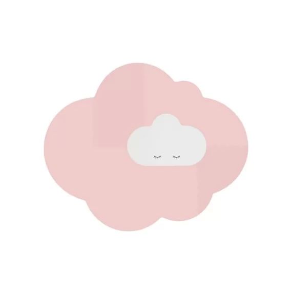 Tapis de jeu pliable nuage rose poudré (175 x 145 cm)