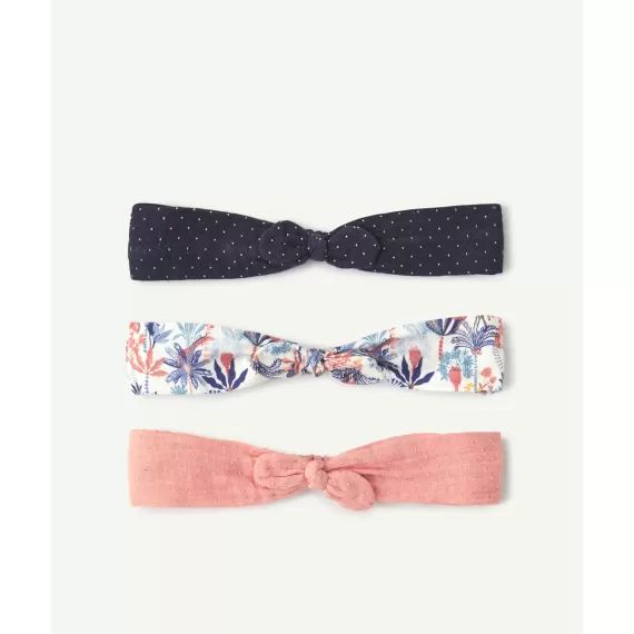 Lot de 3 bandeaux à pois et imprimés fille –  – Soldes
