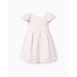 Robe En Coton Florale Blanc