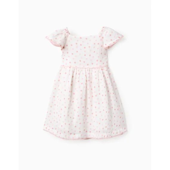 Robe En Coton Florale Blanc