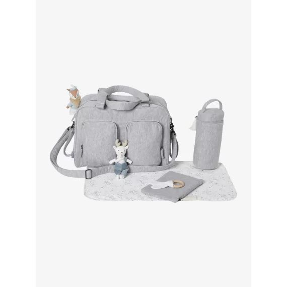 Sac à langer multipoches Family gris chiné