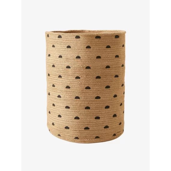 Grand panier XL ethnique en jute naturel