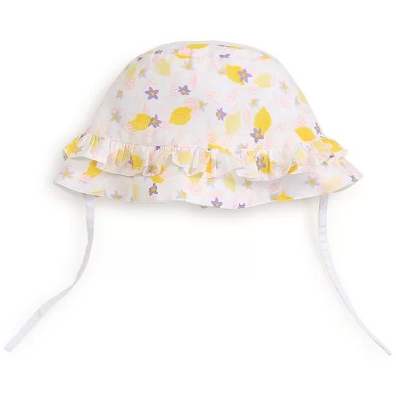 Chapeau à motifs Fille Blanc