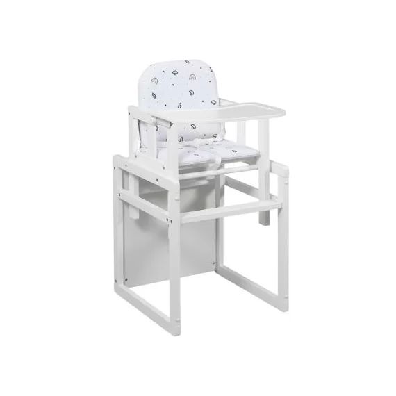 Chaise haute 2 en 1 Tik Tak blanche