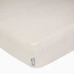 Drap housse uni en gaze de coton Beige 70×140 beige