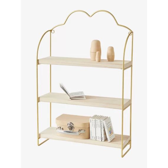 Etagère 3 niveaux Nuage laiton