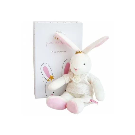 Coffret peluche Lapin étoile Poudre de PerliCoffret doudou (25 cm)