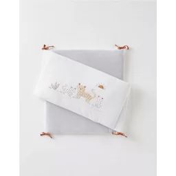 Tour de lit Babou en Veloudoux® blanc