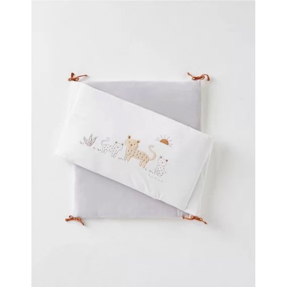 Tour de lit Babou en Veloudoux® blanc