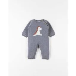 Combinaison Stegi en tricot chiné gris