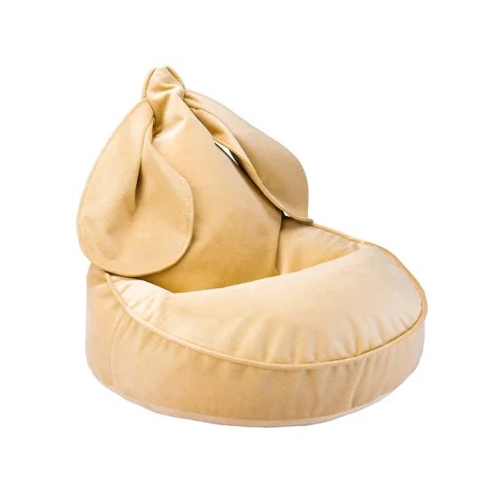 Pouf Enfant Lapin Velours Bunny Salted Caramel