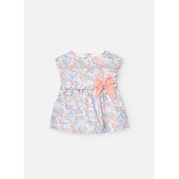 Robe En Coton Avec Imprimé Fleurs Multicolore