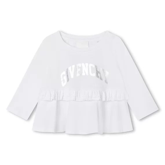 T-shirt à manches longues Fille Blanc
