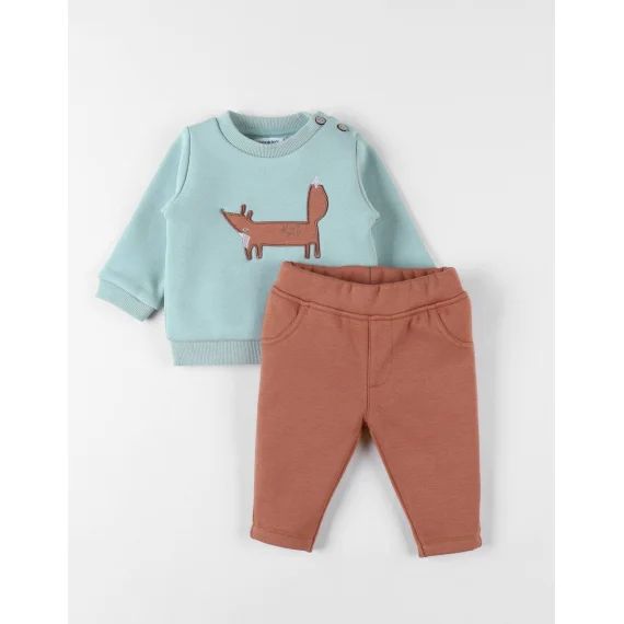 Set Sweatshirt + Jogging Renard Beige