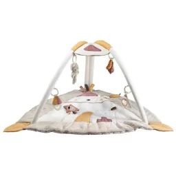 Tapis d&rsquo;éveil Tipi bébé 77x77cm en polyester beige beige