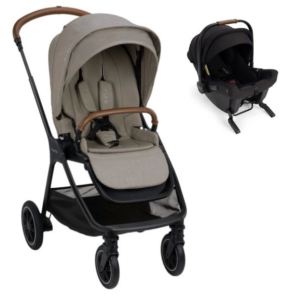 Poussette Nuna Triv Next – Hazelwood + Coque Auto Pipa Urbn – Caviar