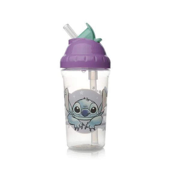 Tasse ? Paille 295 Ml Anti-fuites Lilo Et Stitch Violet