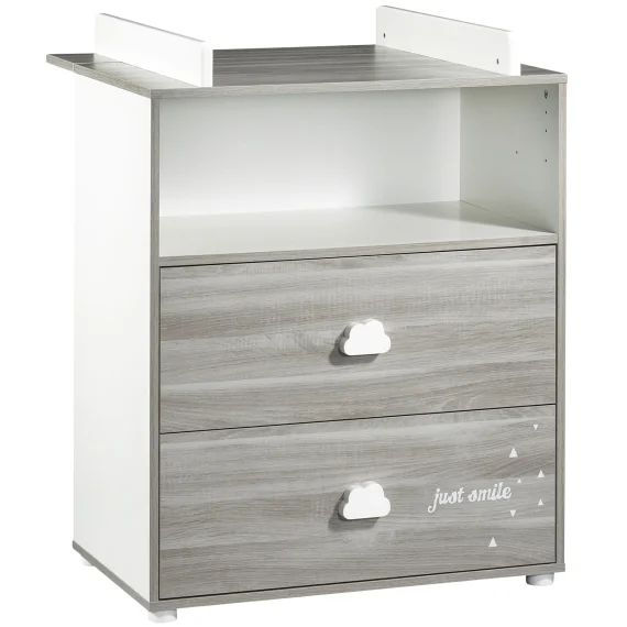 Commode à langer Smile chêne silex