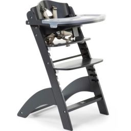 Chaise haute évolutive en bois Lambda 3 anthracite