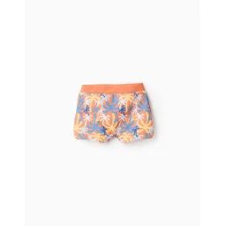 Short De Bain Avec Motif Orange Clair