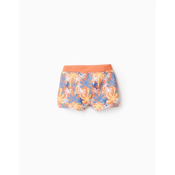 Short De Bain Avec Motif Orange Clair