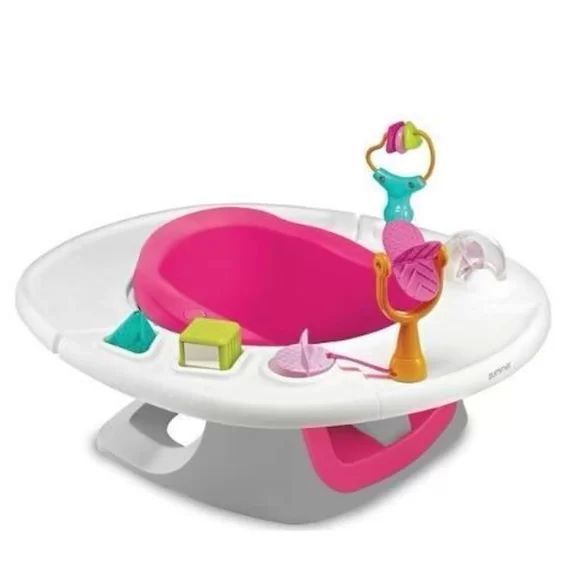 SUMMER INFANT Réhausseur superseat bébé 4en1, activités, plateau amovible, positionneur de siège réglable, rose rose
