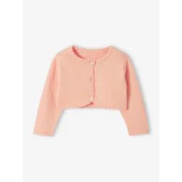 Gilet boléro bébé corail