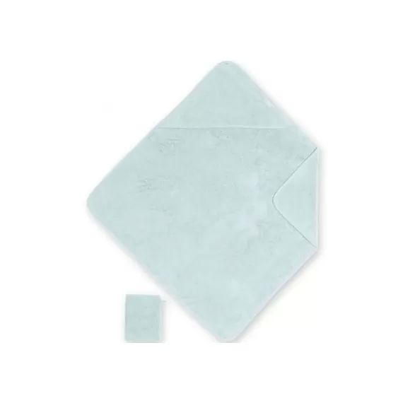 Cape de bain + gant vert d&rsquo;eau fresh (75 x 75 cm)