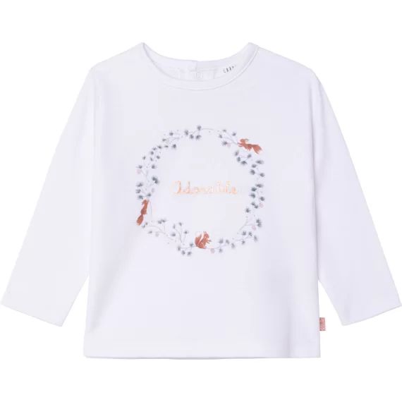 T-shirt en coton Fille Blanc