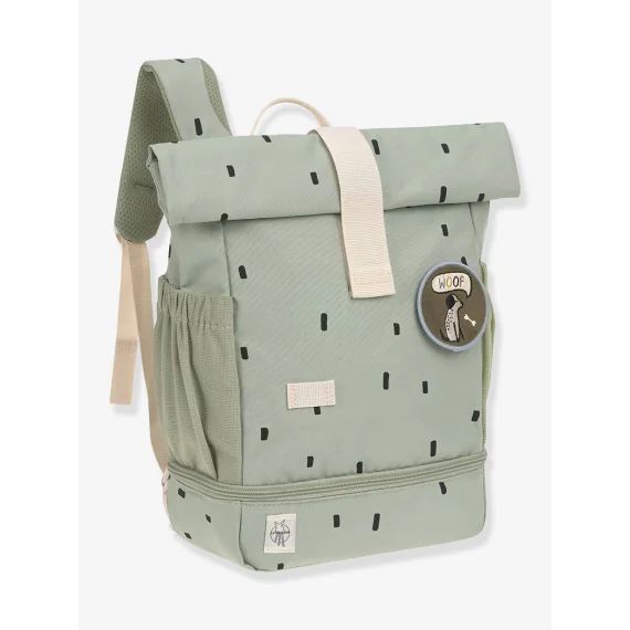 Mini sac à dos LÄSSIG Rolltop Happy Prints olive