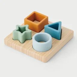 Puzzle Géométrique – Bleu Multi-coloured