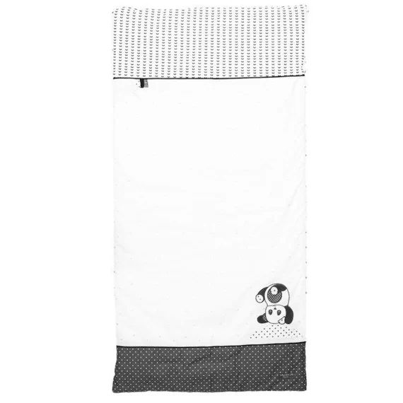 Edredon pour lit bébé en coton blanc