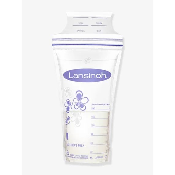 Sachets de conservation du lait maternel 50 pièces LANSINOH blanc