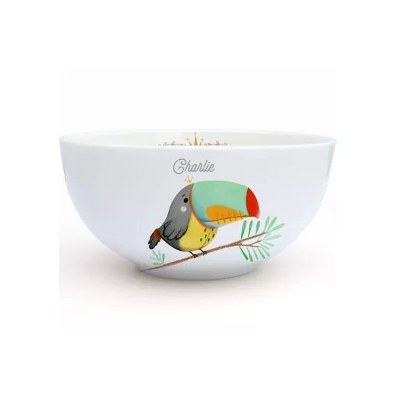 Bol en porcelaine Toucan (personnalisable)