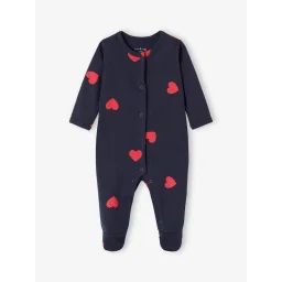 Dors-bien en velours Mon coeur ENVIE DE FRAISE marine