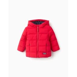Doudoune Avec Capuche Rouge Clair