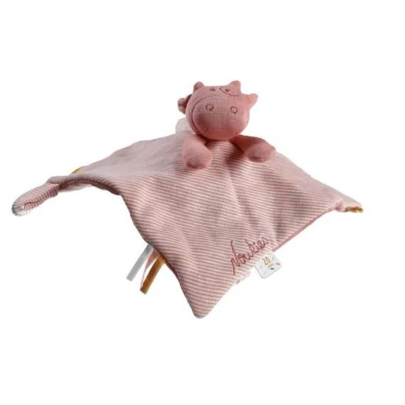 Dam peluche Noukie&rsquo;s Lola 28 x 20 cm coton bio rouge rouge