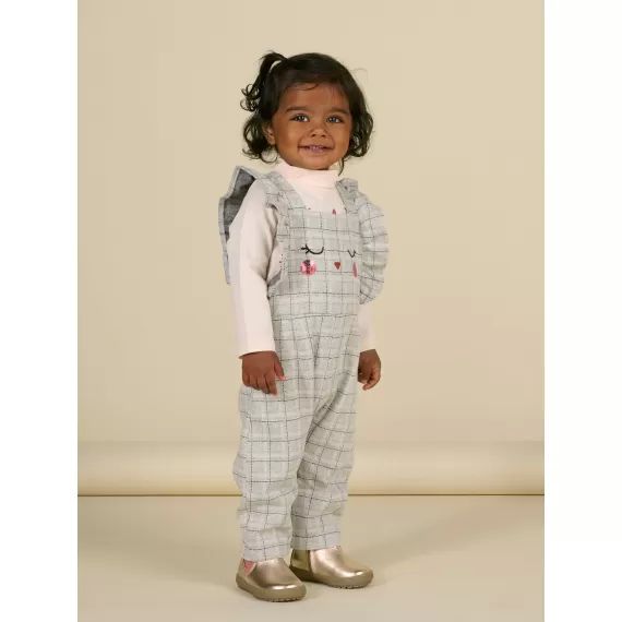 Combinaison À Animation Brodée – Ecru