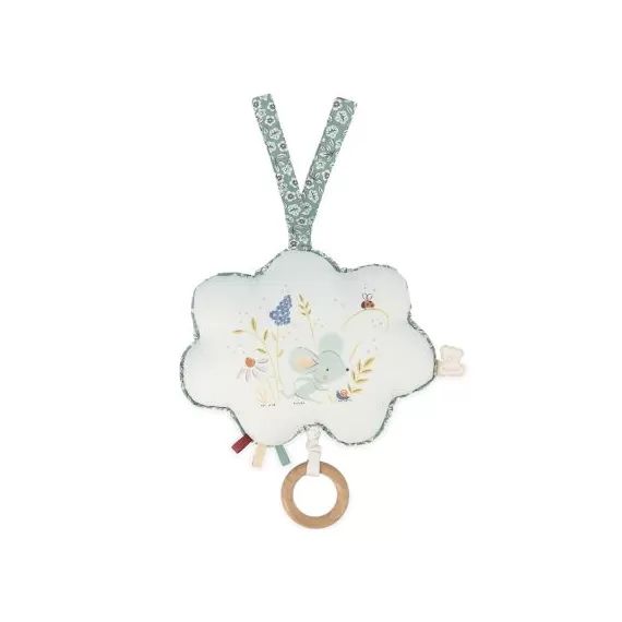 Mobile musical en tissu Une souris verte (15 cm)
