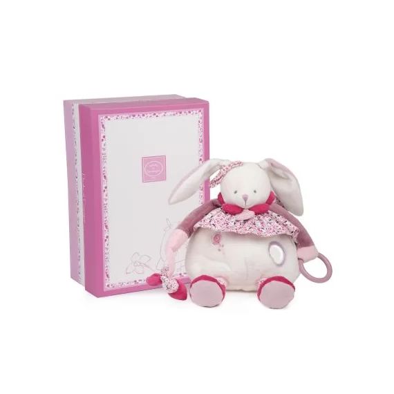 Coffret pantin d&rsquo;activités Cerise rose (30 cm)