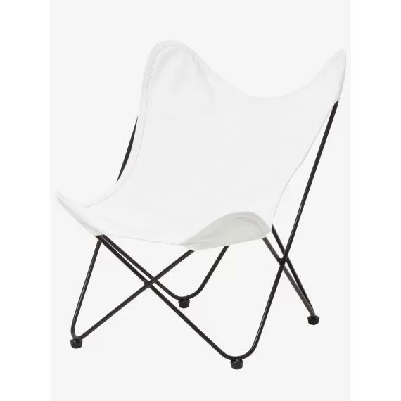 Fauteuil papillon beige