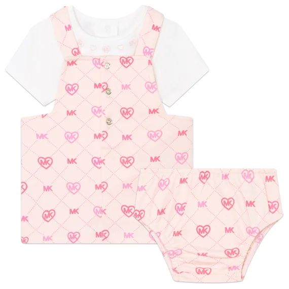 ENSEMBLE BASE ROBE Fille Rose