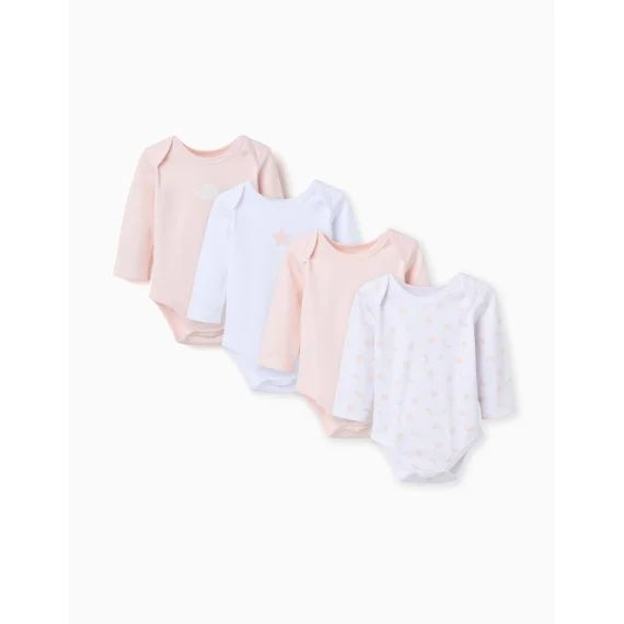 Lot De 4 Bodies En Coton Multicolore