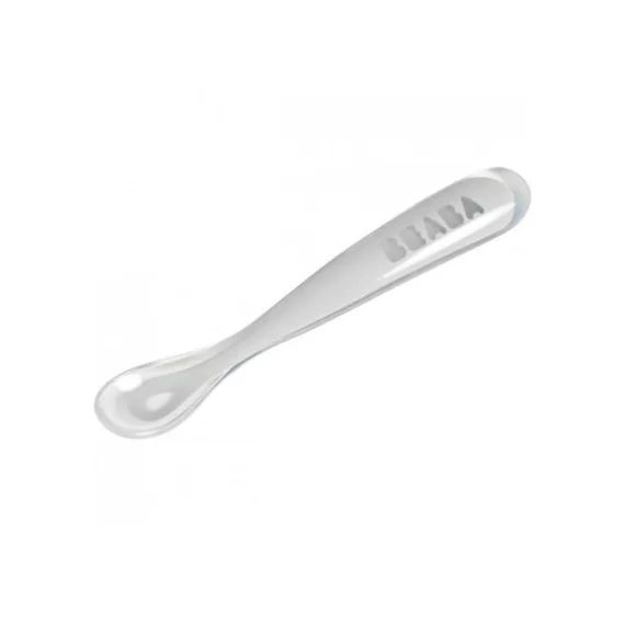 Cuillère en silicone 1er âge grise