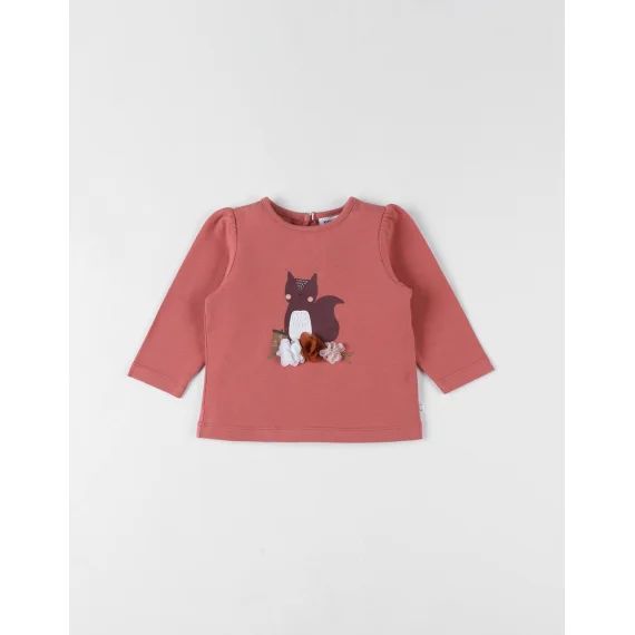 T-shirt Écureuil Jersey Rose