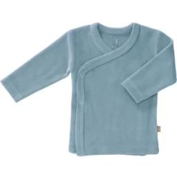 Cardigan en velours bio Blue fog (6-12 mois : 67 à 74 cm)