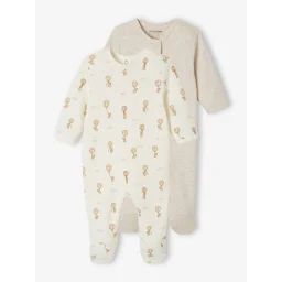 Lot de 2 dors-bien montgolfière beige chiné